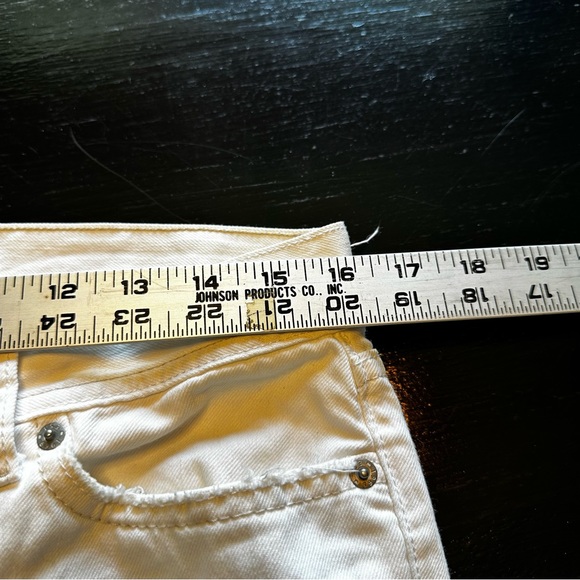 Vintage GAP Size 8 White Wide Leg Mom Jean Flared Jean Denim Street Destroyed - Picture 6 of 14